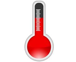 Illustrerad termometer