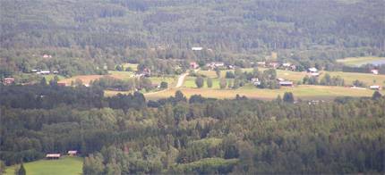 Utsikt från valfjällstoppen