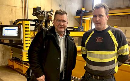 Pär Sundman och Johan Andersson på Rör & Smide i Vittensten