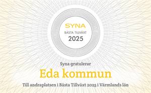 Eda tvåa i Värmland i ”Bästa Tillväxt 2025"