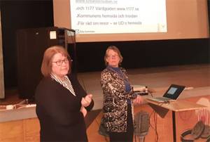 Informationsrunda till personal inom vård och stöd