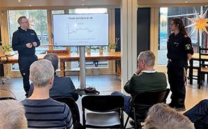 Möte om brottsförebyggande arbete