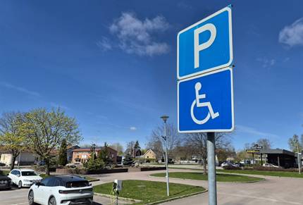 Parkeringsskylt - Plats för rörelsehindrade